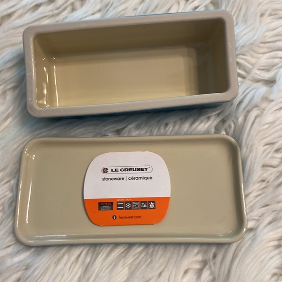Le Creuset Butter Dish brand new color light blue see all photos - Picture 2 of 8